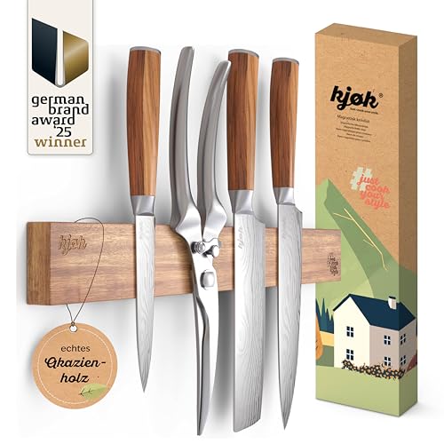 kjøk Premium Messer Halterung magnetisch echtes Akazienholz - Wandhalterung zum Kleben oder Bohren Holz Leiste mit Magnet für Küchenmesser - Magnetleiste Magnethalter zur Wandmontage inkl. Zubehör kjøk Premium Messer Halterung magnetisch echtes Akazienholz - Wandhalterung zum Kleben oder Bohren Holz Leiste mit Magnet für Küchenmesser - Magnetleiste Magnethalter zur Wandmontage inkl. Zubehör von kjøk