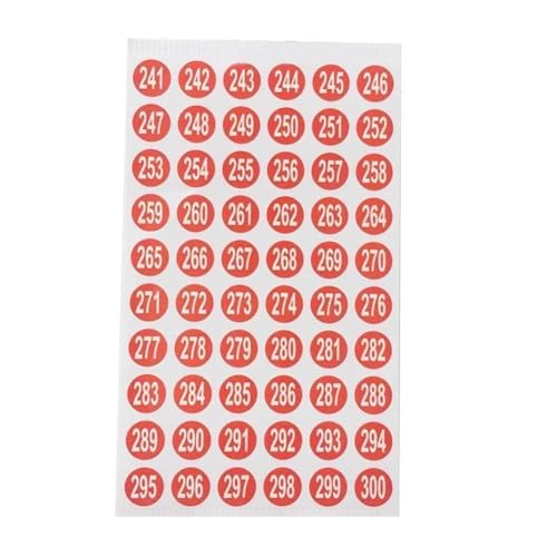 Zahlenetikettenaufkleber für DIY Handwerk Selbstklebende Digitale Aufkleber Nagellack Büro Aufkleber Tags Schule Dekoration Supplie von kkiuop