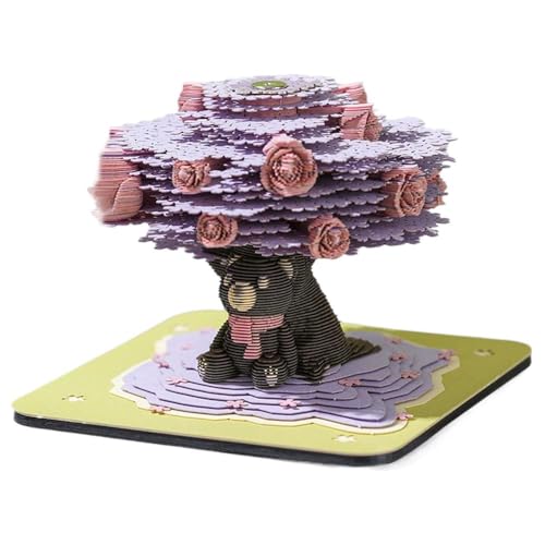 kkiuop Stereoskopisches 3D-Notizbuch, Rose, Baumhaus, 3D-Notizbuch, Papier, Skulptur, Notizblöcke, Notizblöcke, Scrapbooking, Geschenk, Geburtstag, Weihnachten, klebrig kkiuop Stereoskopisches 3D-Notizbuch, Rose, Baumhaus, 3D-Notizbuch, Papier, Skulptur, Notizblöcke, Notizblöcke, Scrapbooking, Geschenk, Geburtstag, Weihnachten, klebrig von kkiuop
