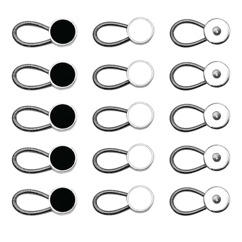 15 Stück Kragenverlängerungen, Hemd, Kragen, Knopfverlängerung, verstellbar, elastisch, Metallknopf für Herren und Damen, Hemden, Mantel, Manschetten, Jeans 15 Stück Kragenverlängerungen, Hemd, Kragen, Knopfverlängerung, verstellbar, elastisch, Metallknopf für Herren und Damen, Hemden, Mantel, Manschetten, Jeans von klahh