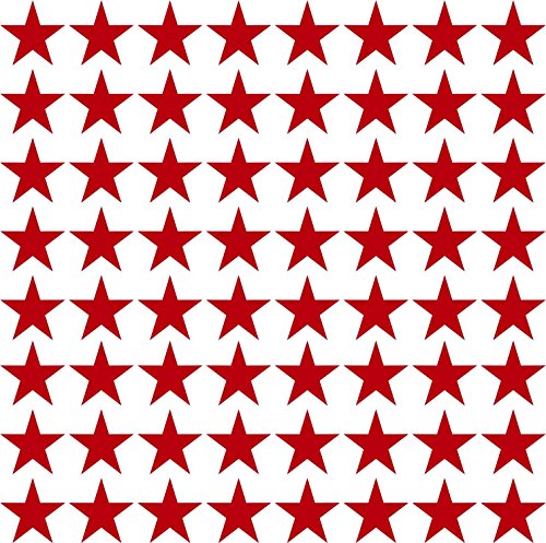 Kleberio® 270x Klebesterne Farbe: rot GROßE: 10mm Aufkleber Sterne PVC-Spezialfolie von ORAFOL selbstklebend glänzend Für den Innen- und Außenbereich geeignet von kleberio
