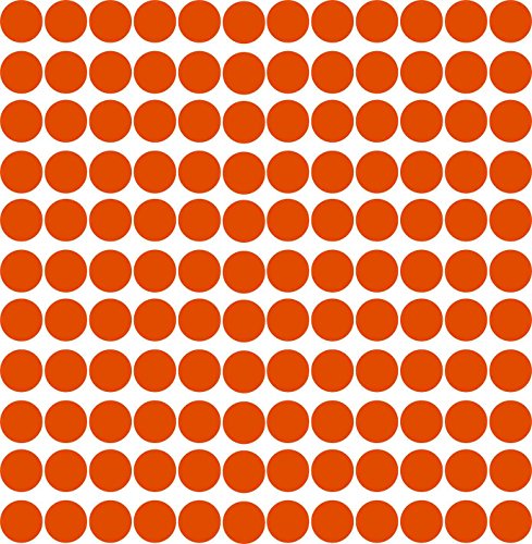 Kleberio® 858 Klebepunkte 6mm aus PVC-Spezialfolie von ORAFOL selbstklebend glänzend Farbe: orange Markierungspunkte Außenbereich von kleberio