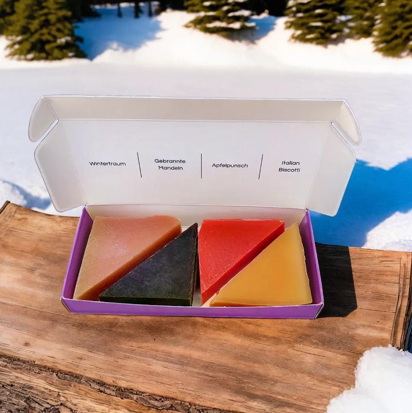 Winterseifen Auswahl in Der Geschenkbox - Vegan, Plastikfrei Und Ohne Palmöl Winterseifen Auswahl in Der Geschenkbox - Vegan, Plastikfrei Und Ohne Palmöl von kleineAuszeit