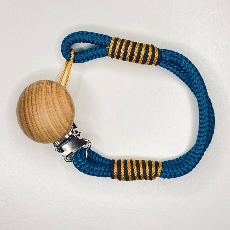 Schnullerkette Tau, Schnullerband, Schnullerclip, Schnullerhalter, Geschenk Geburt, Geburtstag, Baby von kleineralsdreiShop