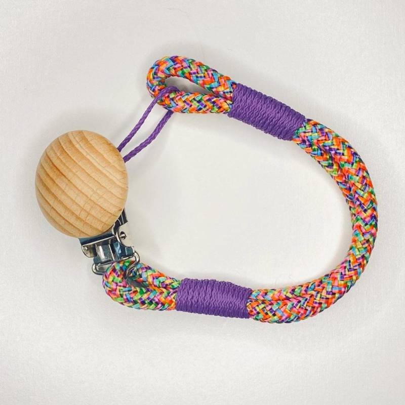 Schnullerkette Ohne Namen Junge Mädchen Bunt Farbwahl, Schnullerband, Schnullerclip, Schnullerhalter, Geschenk Baby Geburt von kleineralsdreiShop