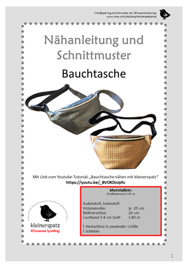 Gürteltasche/Bauchtasche von kleinerspatz