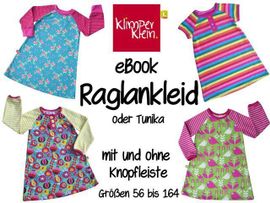 Raglankleid mit Knopfleiste von klimperklein