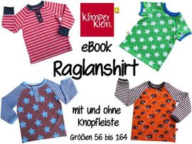 Raglanshirt mit Knopfleiste von klimperklein