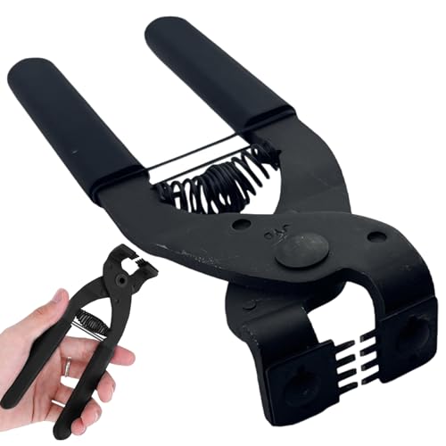 Ledernähte Punch, 6, 7 Länge Handheld Stille 4 Zähne Ledernähte DIY leicht zu verwendendem Lochwerkzeug, für Gürtelriemen Sättel Schuhe Nähen von klxgMM