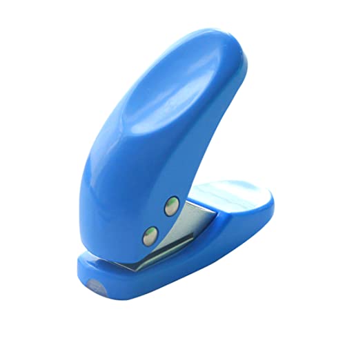 Mini Single Hole Paper Hole Punch with Scrap Collector Handheld Portable Puncher Stationary Supplies Random Color Mini Punch von klxgMM
