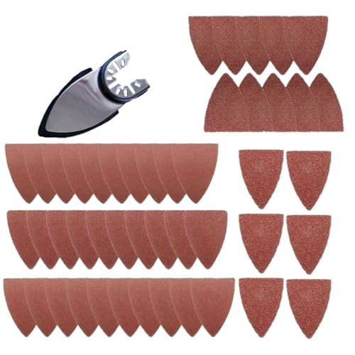 Multitool -Schleifpads Finger oszillierendes Universum Schleifdreiecks -Schleifpapier 51pcs oszillierende Dreiecksebläder Multitool -Schleifpads Finger oszillierendes Universum Schleifdreiecks -Schleifpapier 51pcs oszillierende Dreiecksebläder von klxgMM