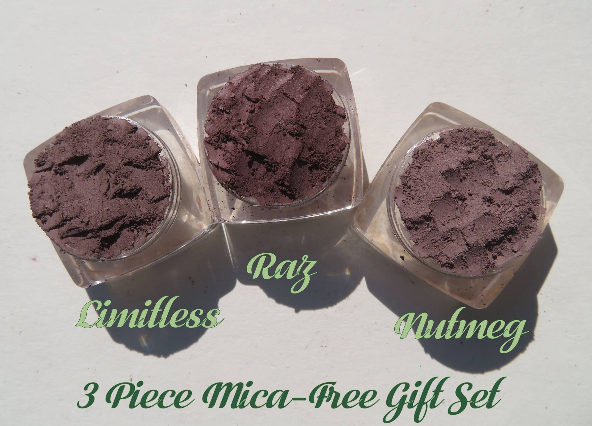 3 Stück Mica-Free Matte Brown Mineral Lidschatten, Lose Pigmente Vegan Cruelty-Free Geschenk, Make-Up Lidschatten von kmms