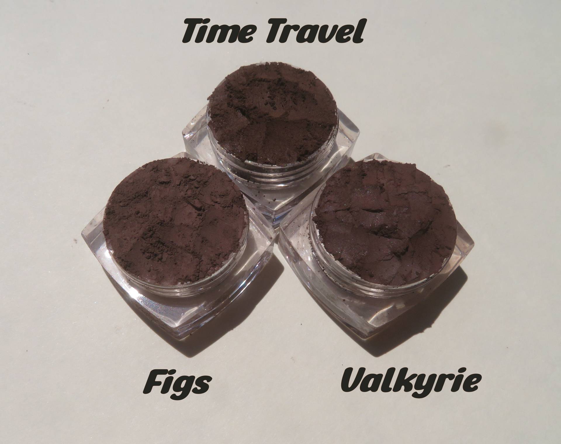 3-Teiliges Set - Matte Dunkelbraune Mineral Lidschatten Loser Puder Eyeliner Oder Augenbrauen Schattierungen, Tierversuchsfrei, Vegan Make Up 3-Teiliges Set - Matte Dunkelbraune Mineral Lidschatten Loser Puder Eyeliner Oder Augenbrauen Schattierungen, Tierversuchsfrei, Vegan Make Up von kmms