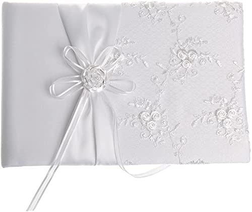 koTTIYA Hochzeitsgästebuch weiß Satin Gästebuch für Hochzeit Unterschrift Party Empfänge koTTIYA Hochzeitsgästebuch weiß Satin Gästebuch für Hochzeit Unterschrift Party Empfänge von koTTIYA