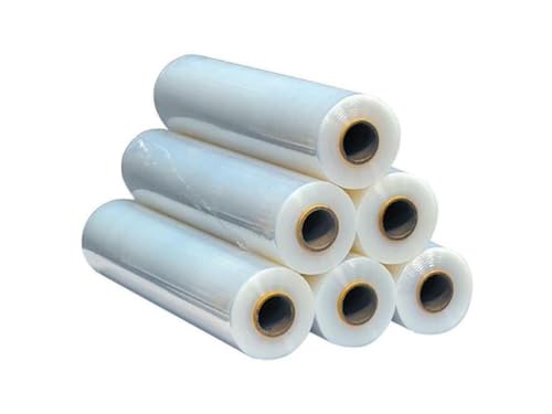 6 Rollen Stretchfolie Palettenfolie Verpackungsfolie Umzugsfolie 23 my ca.1,5 kg/Pro Rolle Transparent von kodiak tape