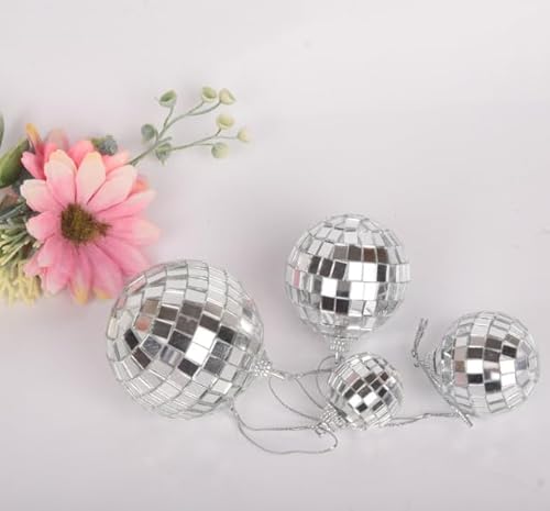 Discokugel Kuchen Dekorationen Set, 32 Stück 4 Größen Mini Party Kuchen Topper Wiederverwendbare Glänzende Dekorative Kugeln Discokugel Kuchen Dekorationen Set, 32 Stück 4 Größen Mini Party Kuchen Topper Wiederverwendbare Glänzende Dekorative Kugeln von kodivenj