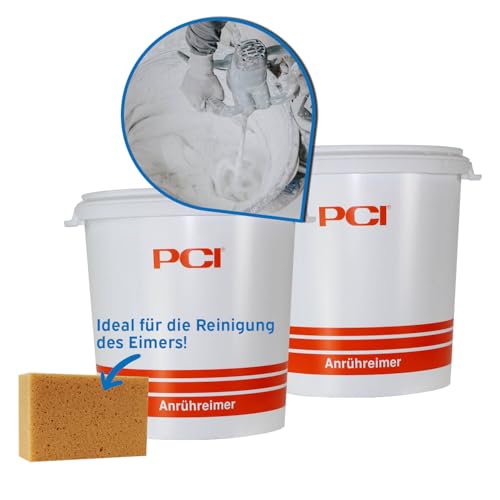 2X PCI Anrühreimer 30 Liter, inklusive 1x kör4u Schwamm, zum Anrühren von Fliesenkleber Fugenmörtel Spachtelmasse 2X PCI Anrühreimer 30 Liter, inklusive 1x kör4u Schwamm, zum Anrühren von Fliesenkleber Fugenmörtel Spachtelmasse von kör4u