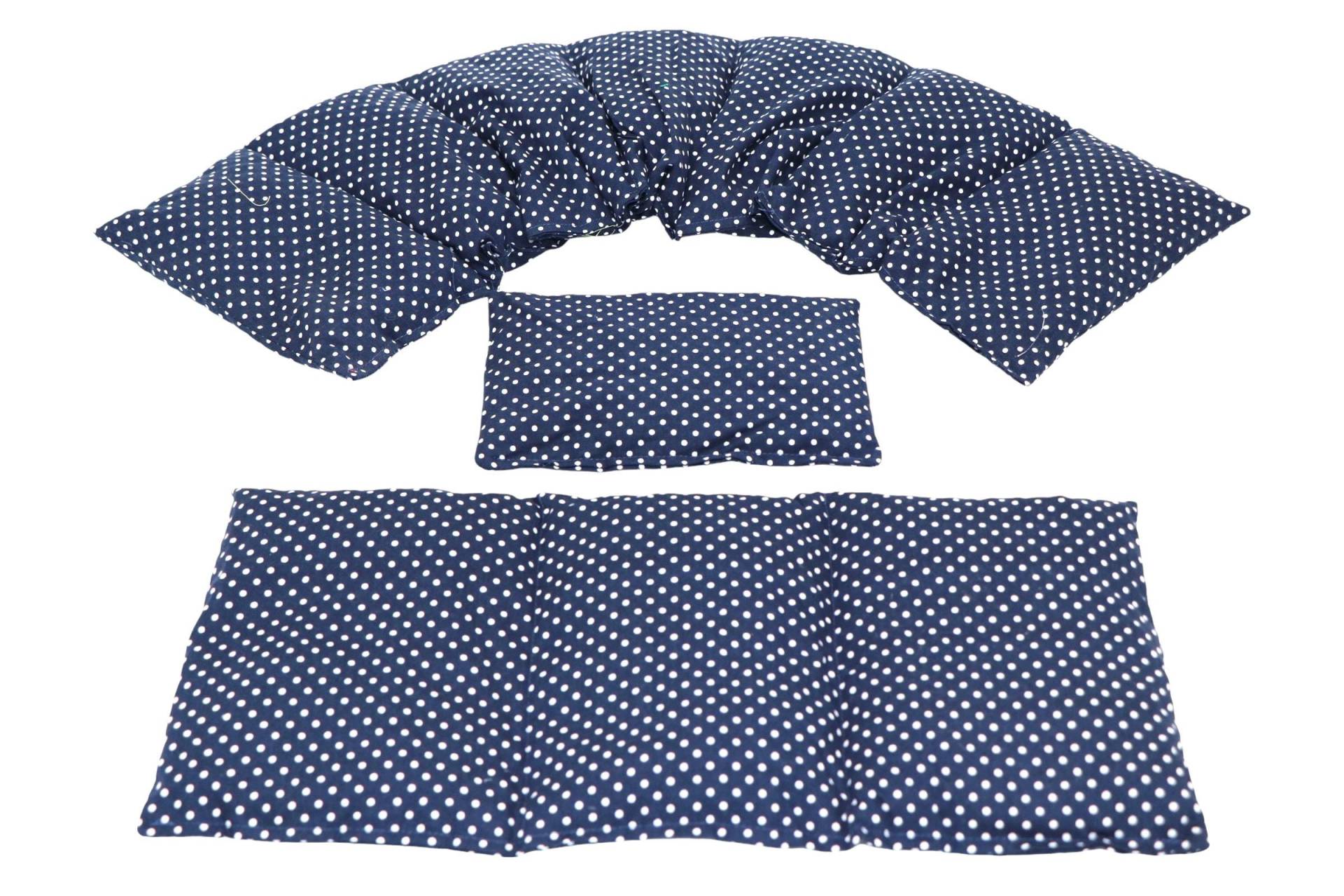 7 Kammer 3 Er Set 66 X17 cm " Blau Kleine Punkte Kirschkernkissen 6 Designs Körnerkissen Wärmekissen Xxl Weizen Dinkel Raps Trauben 7 Kammer 3 Er Set 66 X17 cm " Blau Kleine Punkte Kirschkernkissen 6 Designs Körnerkissen Wärmekissen Xxl Weizen Dinkel Raps Trauben von koernerkissen