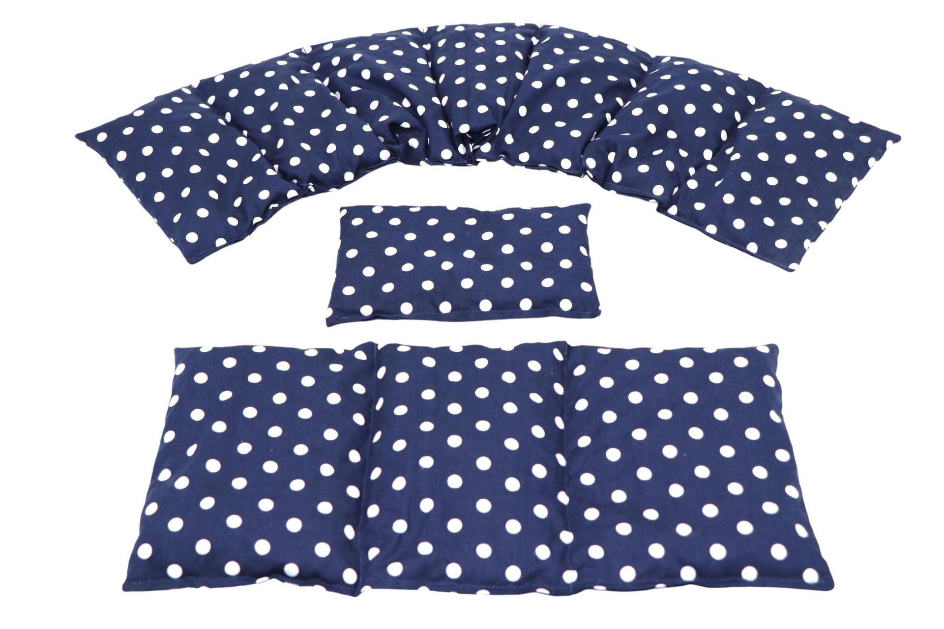 7 Kammer 3 Er Set 66 X17 cm " Blau Punkte Kirschkernkissen 6 Designs Körnerkissen Wärmekissen Xxl Weizen Dinkel Raps Traubenkerne 7 Kammer 3 Er Set 66 X17 cm " Blau Punkte Kirschkernkissen 6 Designs Körnerkissen Wärmekissen Xxl Weizen Dinkel Raps Traubenkerne von koernerkissen