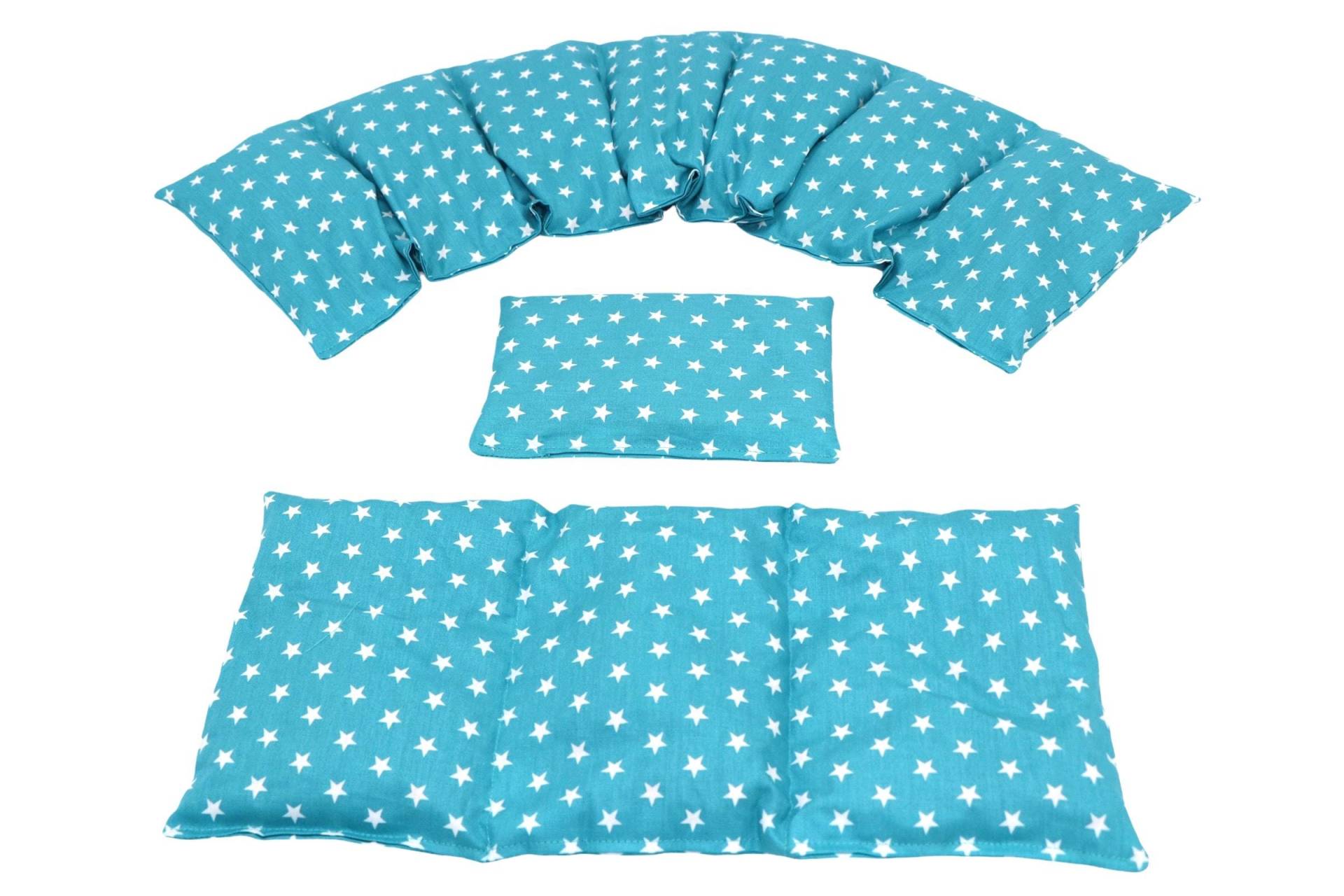 7 Kammer 3 Er Set 66 X17 cm " Türkis Sterne Kirschkernkissen 6 Designs Körnerkissen Wärmekissen Xxl Weizen Dinkel Raps Trauben 7 Kammer 3 Er Set 66 X17 cm " Türkis Sterne Kirschkernkissen 6 Designs Körnerkissen Wärmekissen Xxl Weizen Dinkel Raps Trauben von koernerkissen