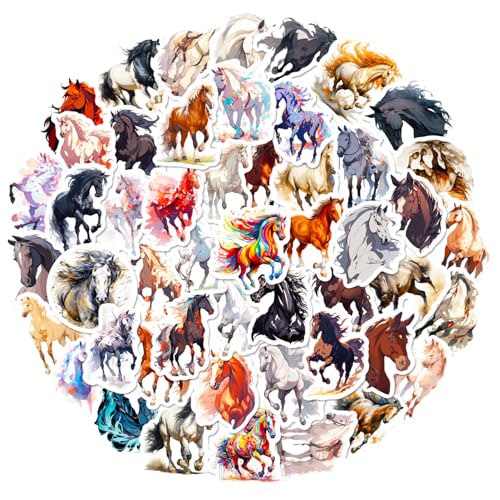 50 Bögen Pferde Sticker Set - Pferde Sticker für Basteln, geburtstag, Mitgebsel, Kreatives Spielzeug, Mädchen Geschenk, DIY Dekoration, Party Deko 50 Bögen Pferde Sticker Set - Pferde Sticker für Basteln, geburtstag, Mitgebsel, Kreatives Spielzeug, Mädchen Geschenk, DIY Dekoration, Party Deko von kofihety