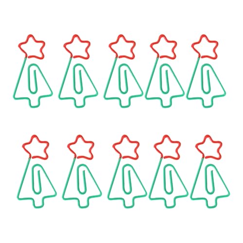 kokdid 10 farbige Büroklammern, neuartige Form, Büroklammern, bunte Büroklammern für Kinder und Erwachsene, Metall-Frucht-Designs, Büroklammer-Set von kokdid