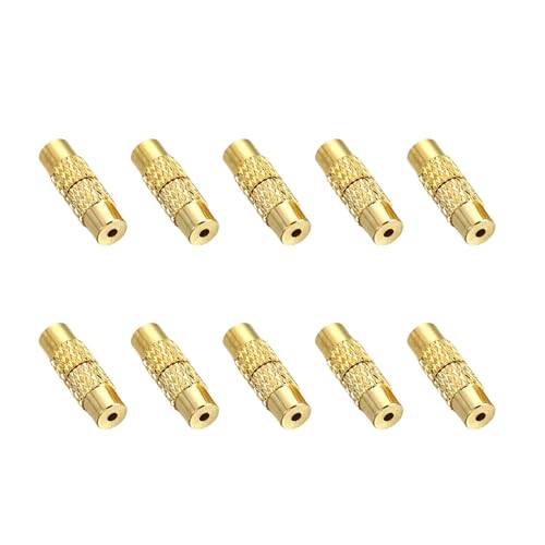 kokdid 10 stabile Schraubverschlüsse, Charm, einzigartige Schraubverschlüsse, Schmuckverschlüsse für Halsketten, Armbänder, Bastelarbeiten von kokdid
