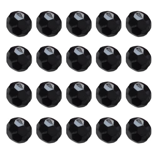 kokdid 1088 bunte Acrylperlen, bunte, facettierte, runde Perlen für Armbänder, Halsketten, Schlüsselanhänger, Schmuckherstellungszubehör von kokdid