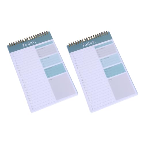 kokdid 2 x Wochenplaner-Notizblöcke, Schreibwaren-Notizbuch, Tagesplaner, Management-Notizbuch für die Planung und Organisation von Aktivitäten kokdid 2 x Wochenplaner-Notizblöcke, Schreibwaren-Notizbuch, Tagesplaner, Management-Notizbuch für die Planung und Organisation von Aktivitäten von kokdid