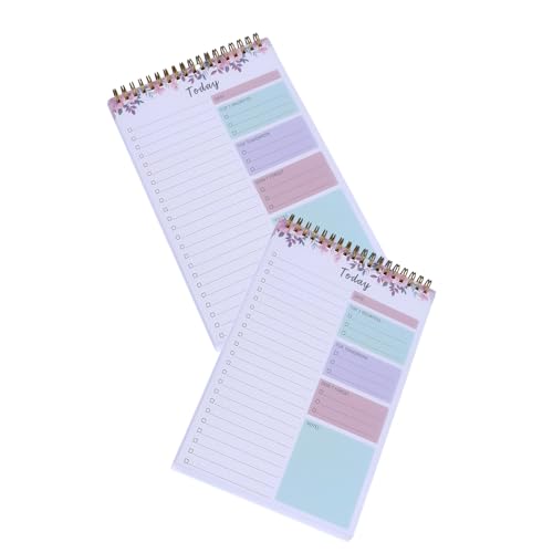 kokdid 2 x Wochenplaner-Notizblöcke, Schreibwaren-Notizbuch, Tagesplaner, Management-Notizbuch für die Planung und Organisation von Aktivitäten kokdid 2 x Wochenplaner-Notizblöcke, Schreibwaren-Notizbuch, Tagesplaner, Management-Notizbuch für die Planung und Organisation von Aktivitäten von kokdid