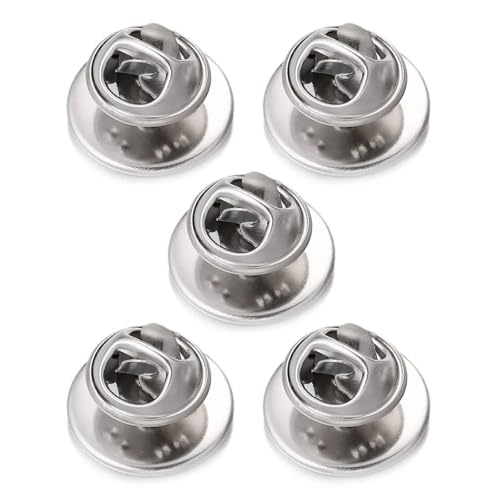 kokdid 5 x Anstecknadeln und Krawattennadeln für Anstecknadeln, Edelstahl, Broschen-Halter, Schmuckzubehör von kokdid