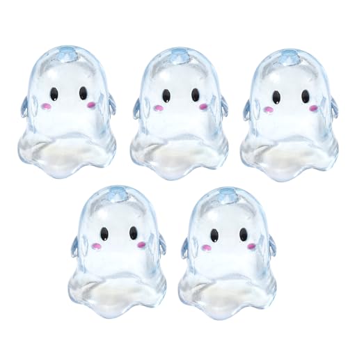kokdid Acryl-Perlen in Specter-Form, transparent, handgefertigt, für Schmuckherstellung, Basteln und Dekoration, 5 Stück von kokdid