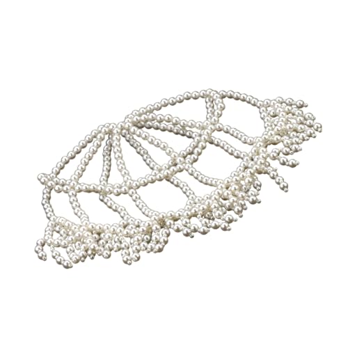 kokdid Gewebte Perlen, Quasten, Hut, Kunstperlen, verzierter Hut, Brautparty, Haar-Accessoire für elegante Anlässe und Partys kokdid Gewebte Perlen, Quasten, Hut, Kunstperlen, verzierter Hut, Brautparty, Haar-Accessoire für elegante Anlässe und Partys von kokdid