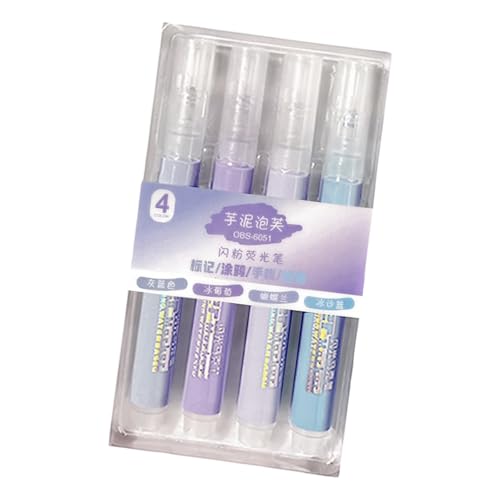 kokdid Glitzernde Textmarker, 4 mm Strichbreite, gemeißelte Spitze, Marker zum Zeichnen, Scrapbooking, Tagebuch, Planer, Kartengestaltung kokdid Glitzernde Textmarker, 4 mm Strichbreite, gemeißelte Spitze, Marker zum Zeichnen, Scrapbooking, Tagebuch, Planer, Kartengestaltung von kokdid