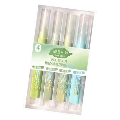 kokdid Glitzernde Textmarker, 4 mm Strichbreite, gemeißelte Spitze, Marker zum Zeichnen, Scrapbooking, Tagebuch, Planer, Kartengestaltung kokdid Glitzernde Textmarker, 4 mm Strichbreite, gemeißelte Spitze, Marker zum Zeichnen, Scrapbooking, Tagebuch, Planer, Kartengestaltung von kokdid