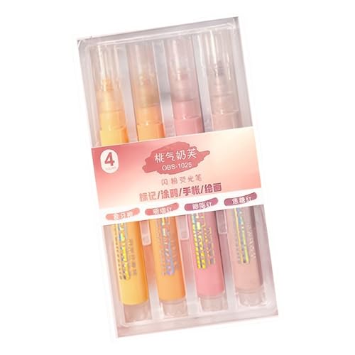 kokdid Glitzernde Textmarker, 4 mm Strichbreite, gemeißelte Spitze, Marker zum Zeichnen, Scrapbooking, Tagebuch, Planer, Kartengestaltung kokdid Glitzernde Textmarker, 4 mm Strichbreite, gemeißelte Spitze, Marker zum Zeichnen, Scrapbooking, Tagebuch, Planer, Kartengestaltung von kokdid