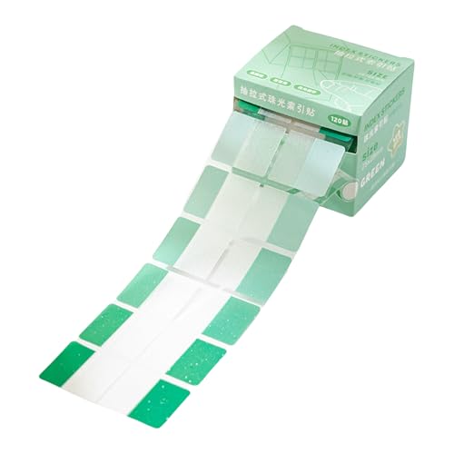 kokdid Glitzernde farbige Etiketten, selbstklebend, beschreibbar, PET-Seitenmarker, Haftnotizen für Buch, Notizbuch, 120 Stück kokdid Glitzernde farbige Etiketten, selbstklebend, beschreibbar, PET-Seitenmarker, Haftnotizen für Buch, Notizbuch, 120 Stück von kokdid