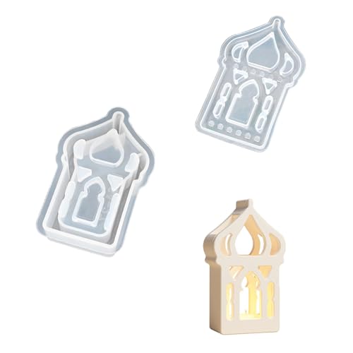 kokdid Modisches Haus, stabiles Silikon-Schlüsselanhänger-Set, Bastelbedarf, Epoxidharz, Buchstaben-Anhänger zum Personalisieren von Schmuck von kokdid