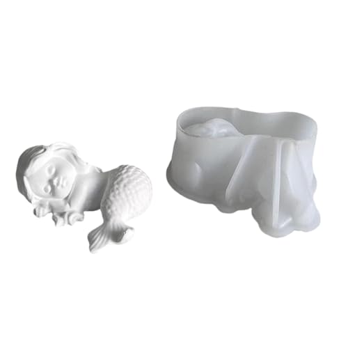 kokdid Niedliche Mehrzweck-Silikonform mit 3D-Meerjungfrauen, stabil, tragbar, für Kunstharzhandwerk und Gipsfiguren, Heimdekoration kokdid Niedliche Mehrzweck-Silikonform mit 3D-Meerjungfrauen, stabil, tragbar, für Kunstharzhandwerk und Gipsfiguren, Heimdekoration von kokdid