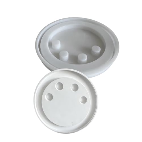 kokdid Runde stabile Silikon-Kerzenhalter-Form für Beton- und Harzguss, runde Epoxidformen für Zement-Kerzenständer kokdid Runde stabile Silikon-Kerzenhalter-Form für Beton- und Harzguss, runde Epoxidformen für Zement-Kerzenständer von kokdid