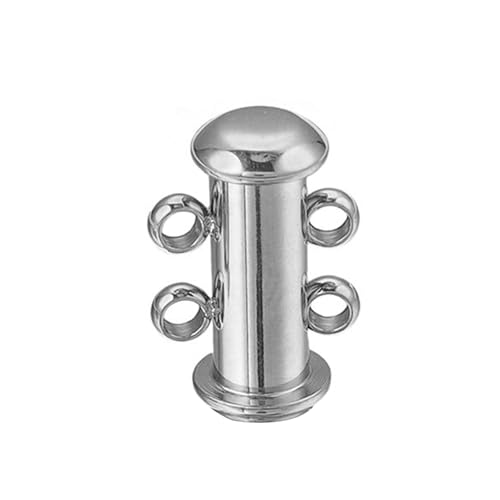 kokdid Schiebeverschluss aus 304 Edelstahl, Rohrverbinder für Schichten, Halsketten oder Armbänder, Schmuckherstellungszubehör von kokdid