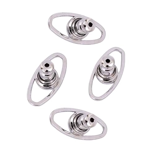 kokdid Set mit 4 leichten Ohrring-Verschlüssen, bequem zu tragen, Ohrstecker, Stabilisatoren, modischer Schmuckrücken für Damen von kokdid