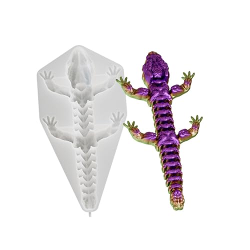 kokdid Silikon-Drachen-Kristallform, realistische Drachenfigur, Bastelform, Tiermotiv, Epoxidharz-Form für Handarbeit von kokdid
