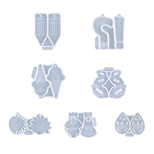 kokdid Silikonform-Set für Schmuckherstellung, vielseitige Ohrring-Anhänger, Harzform mit verschiedenen Formen für Bastel-Enthusiasten kokdid Silikonform-Set für Schmuckherstellung, vielseitige Ohrring-Anhänger, Harzform mit verschiedenen Formen für Bastel-Enthusiasten von kokdid
