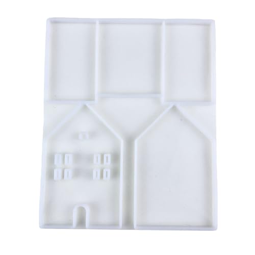kokdid Silikonform für Schreibtisch-Ornamente, für Miniatur-Haus-Form, Stifthalter, Dekoration, Gipsform, Schmuckherstellungszubehör von kokdid