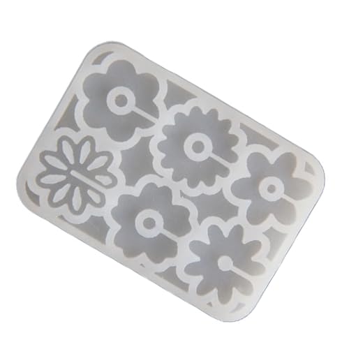 kokdid Silikonformen für Blumenschilder, stabile Harzgussformen für Blumenform, Gläser, Etiketten und Marker von kokdid