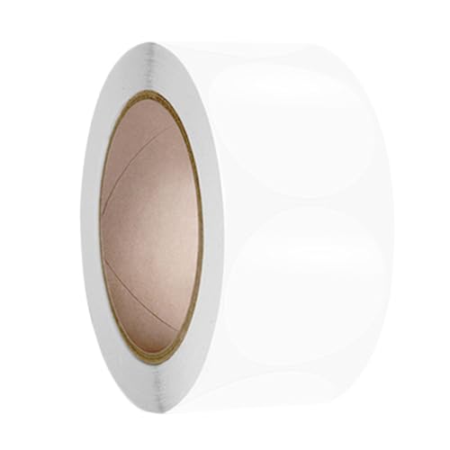 kokdid Transparente runde Siegelaufkleber aus PVC, für Umschläge, Karten, Versandkartons, Verpackungen, 500 Stück von kokdid