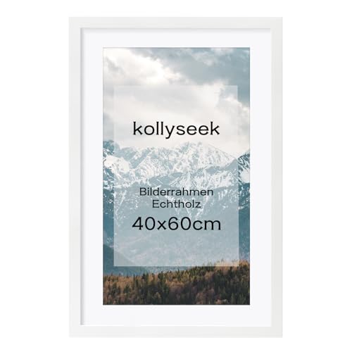 kollyseek Bilderrahmen 40x60cm Weiß Echtholz mit Passepartout Pine Holz Rahmen mit Bruchsicherem Acrylglas Kieferholz Fotorahmen Weiß bilderrahmen picture frame kollyseek Bilderrahmen 40x60cm Weiß Echtholz mit Passepartout Pine Holz Rahmen mit Bruchsicherem Acrylglas Kieferholz Fotorahmen Weiß bilderrahmen picture frame von kollyseek