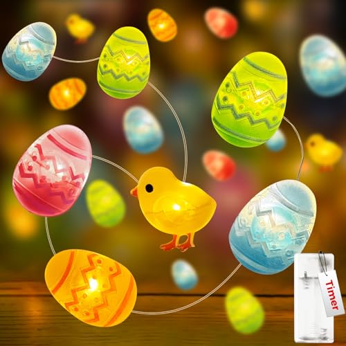 kolpop Ostern Lichterkette, 2m 20 Led Lichterkette Innen Batterie mit Timer, Süße Osterküken Lichterketten Osterdeko, Ostereier Fairy Lights für Osternsbeleuchtung, Hochzeit, Kinderzimmer, Partys kolpop Ostern Lichterkette, 2m 20 Led Lichterkette Innen Batterie mit Timer, Süße Osterküken Lichterketten Osterdeko, Ostereier Fairy Lights für Osternsbeleuchtung, Hochzeit, Kinderzimmer, Partys von kolpop