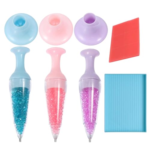 3 Stück Diamant Kunststifte, Diamant Painting Zubehör Stift, 5D Diamant Kunst Stift, Blumentopf Form Diamond Dot Painting Werkzeug Mit Edelsteintablett Und Kleberton, Für Diamonds Painting Zubehör 3 Stück Diamant Kunststifte, Diamant Painting Zubehör Stift, 5D Diamant Kunst Stift, Blumentopf Form Diamond Dot Painting Werkzeug Mit Edelsteintablett Und Kleberton, Für Diamonds Painting Zubehör von komsoup